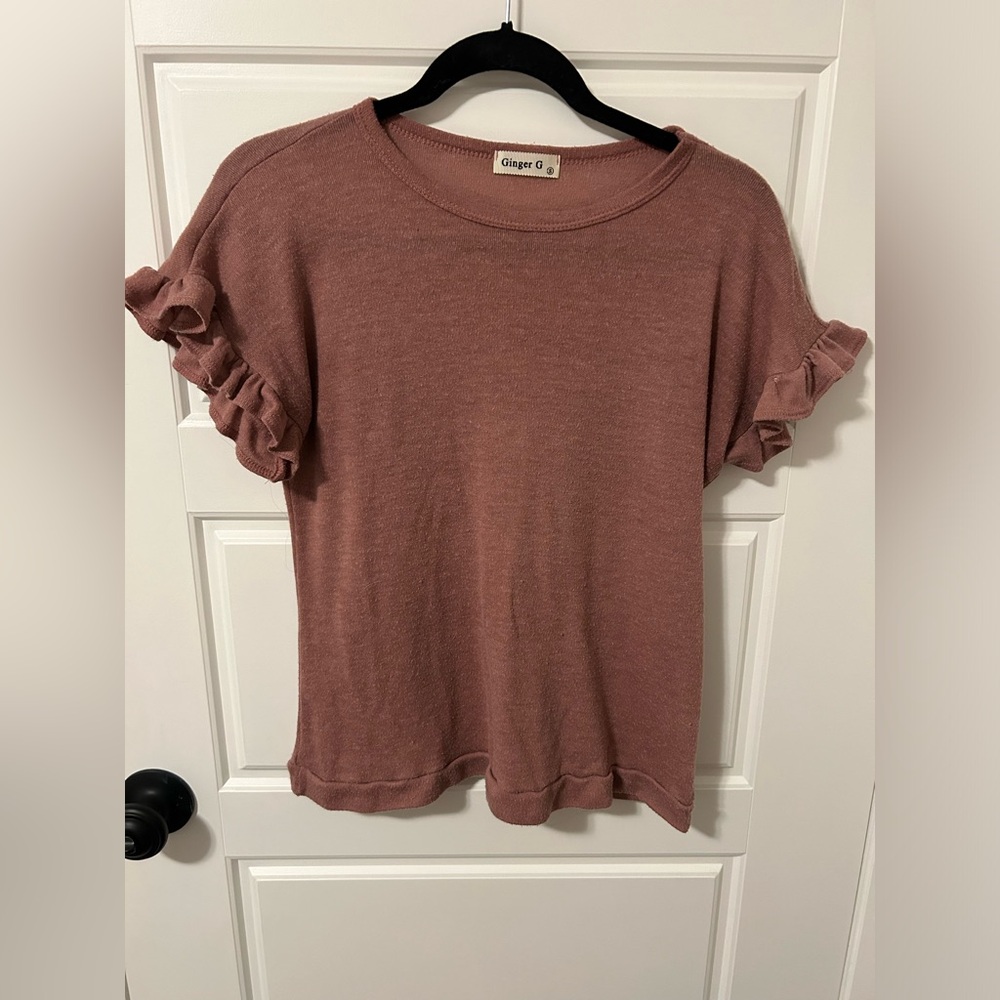 Beautiful ruffled cocktail/party shirt